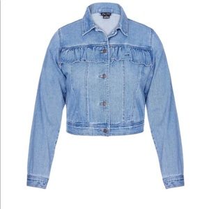 Denim Frill Jacket